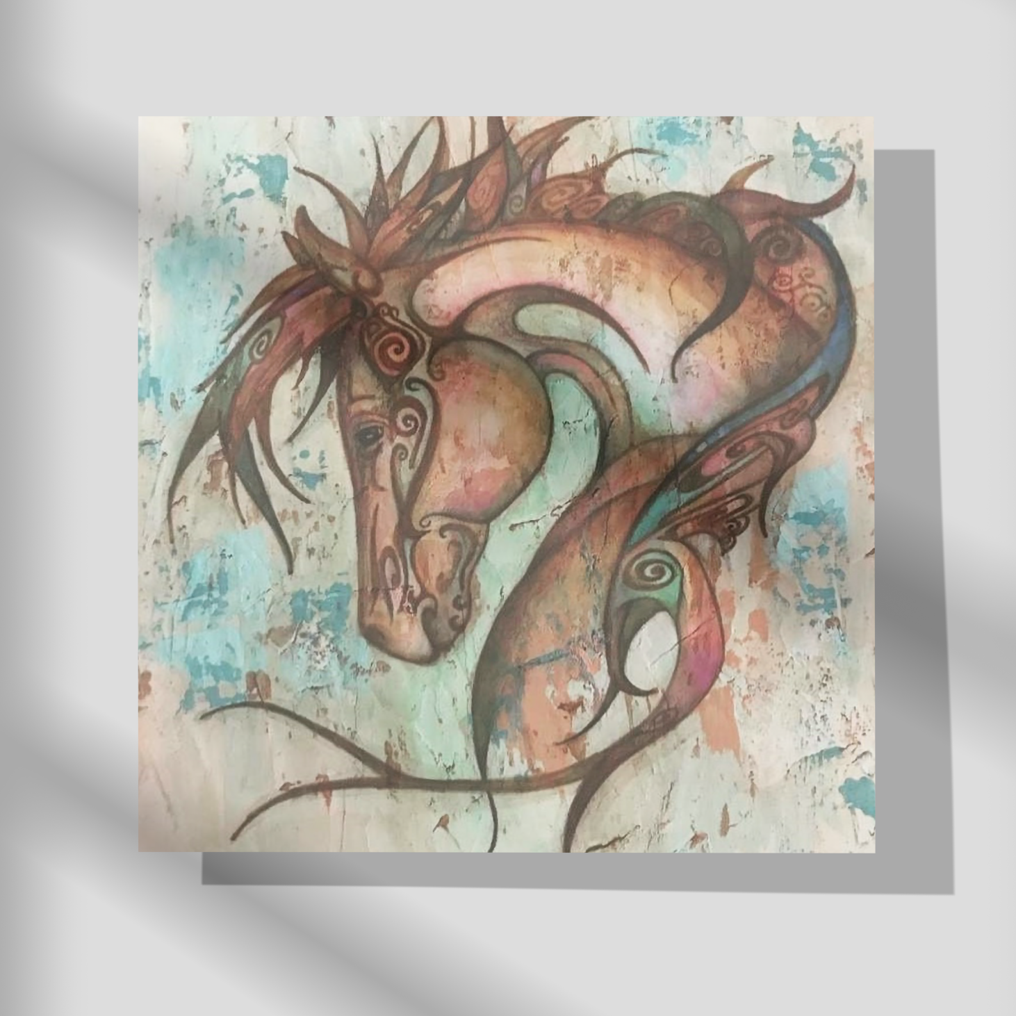 Spirit Horse – Abstract Equine Poster Print