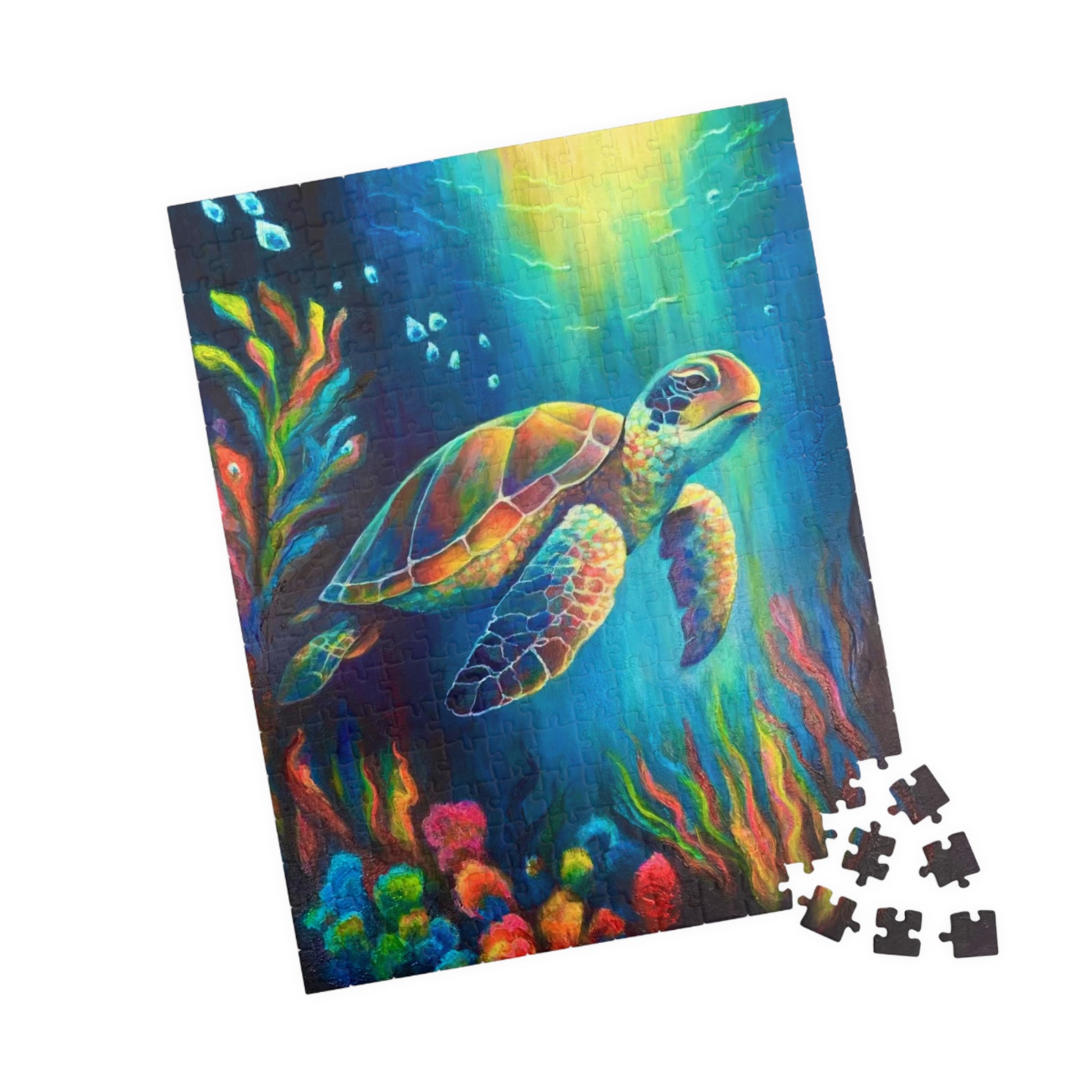 🐢 Beneath the Blue – Sea Turtle Puzzle