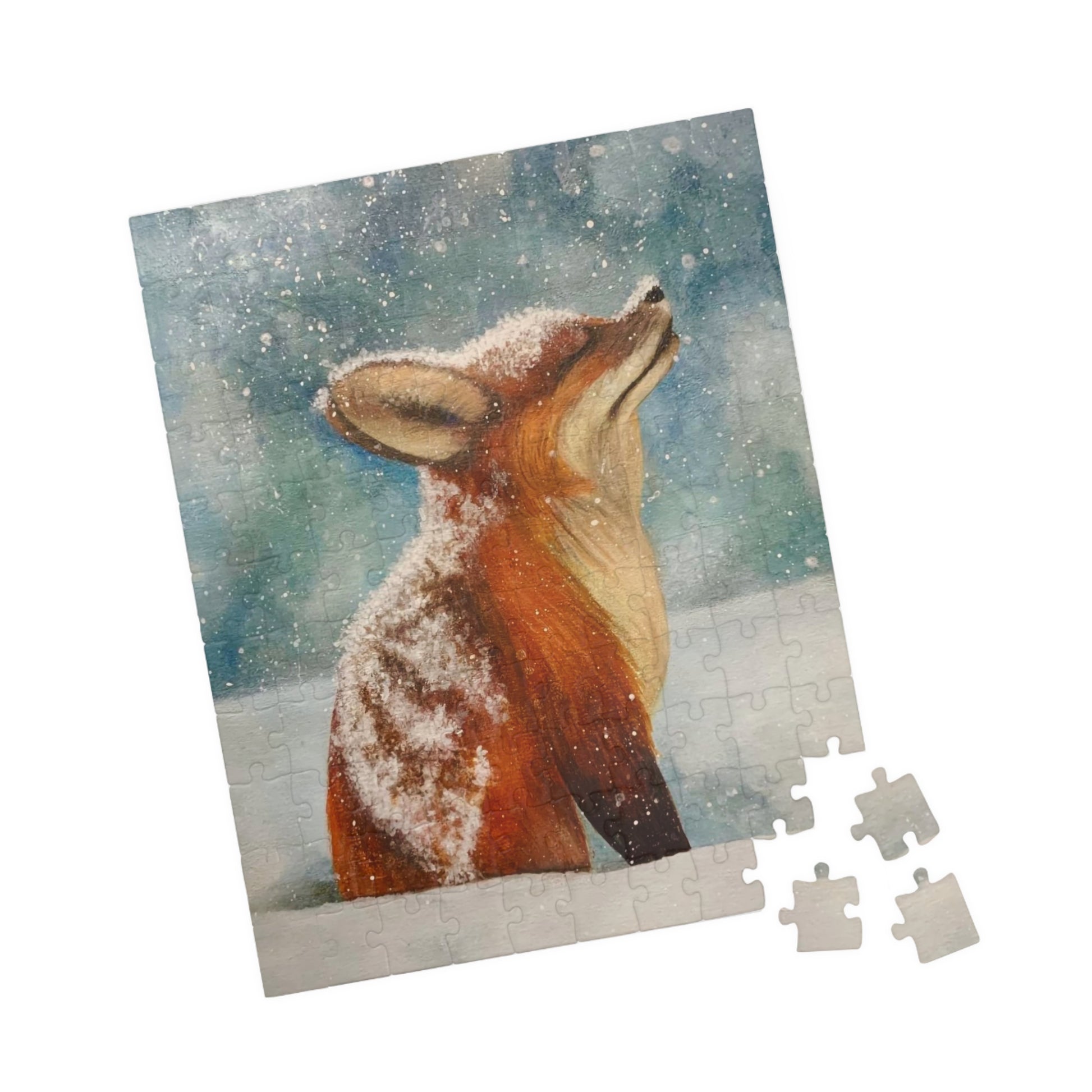 Snow Stillness – Fox in Winter Puzzle