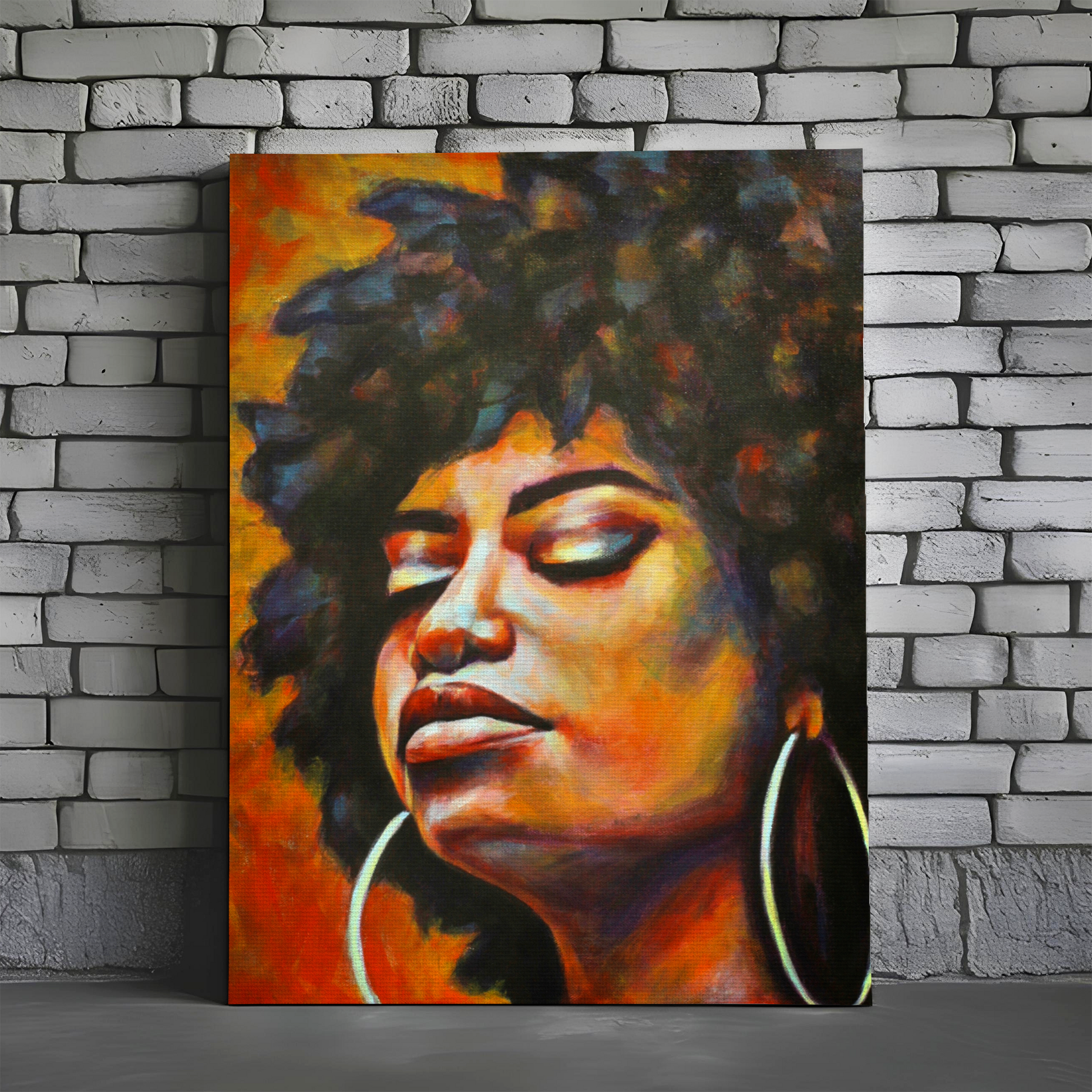 In Her Flame – Portrait Canvas Print