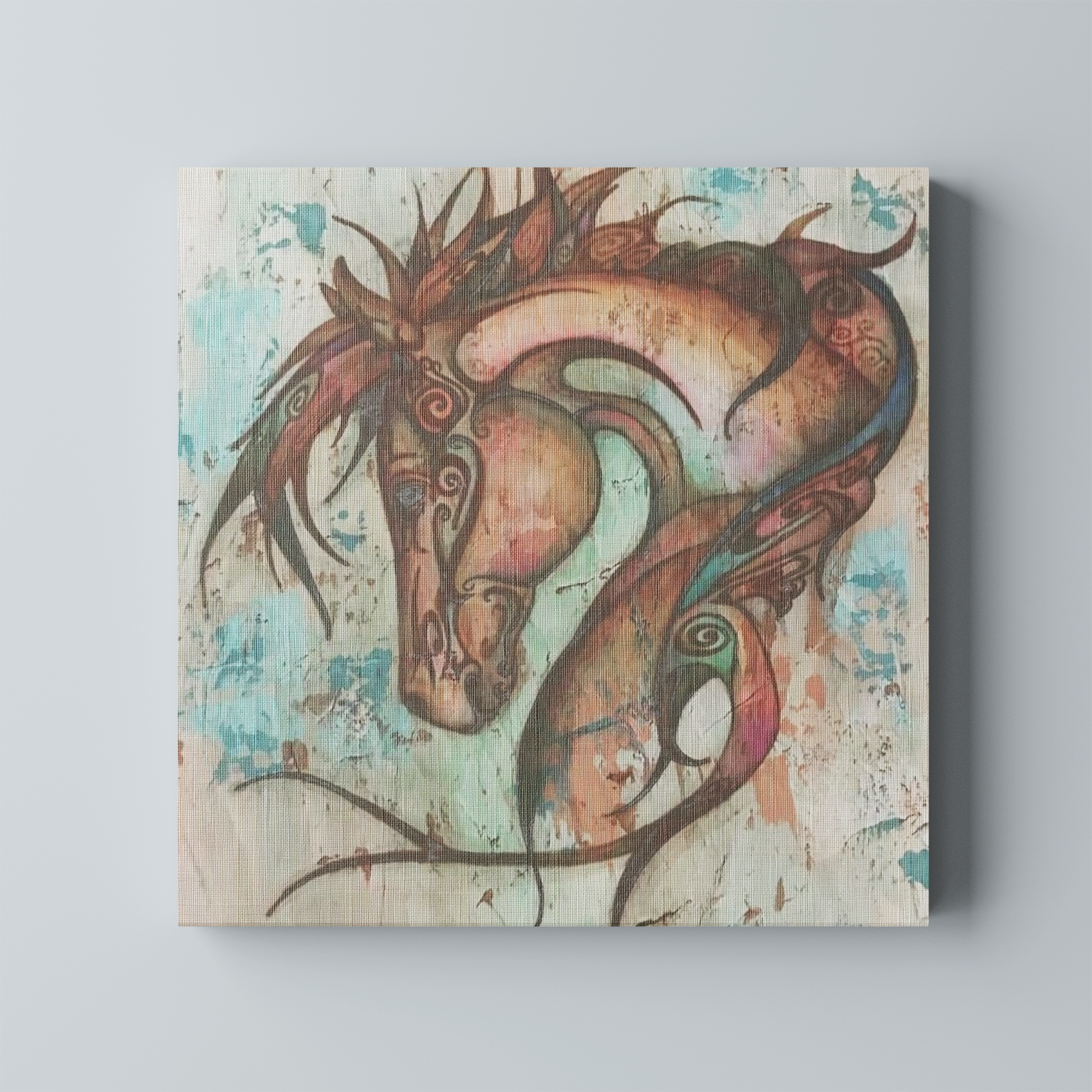 Spirit Horse – Abstract Equine Canvas Print