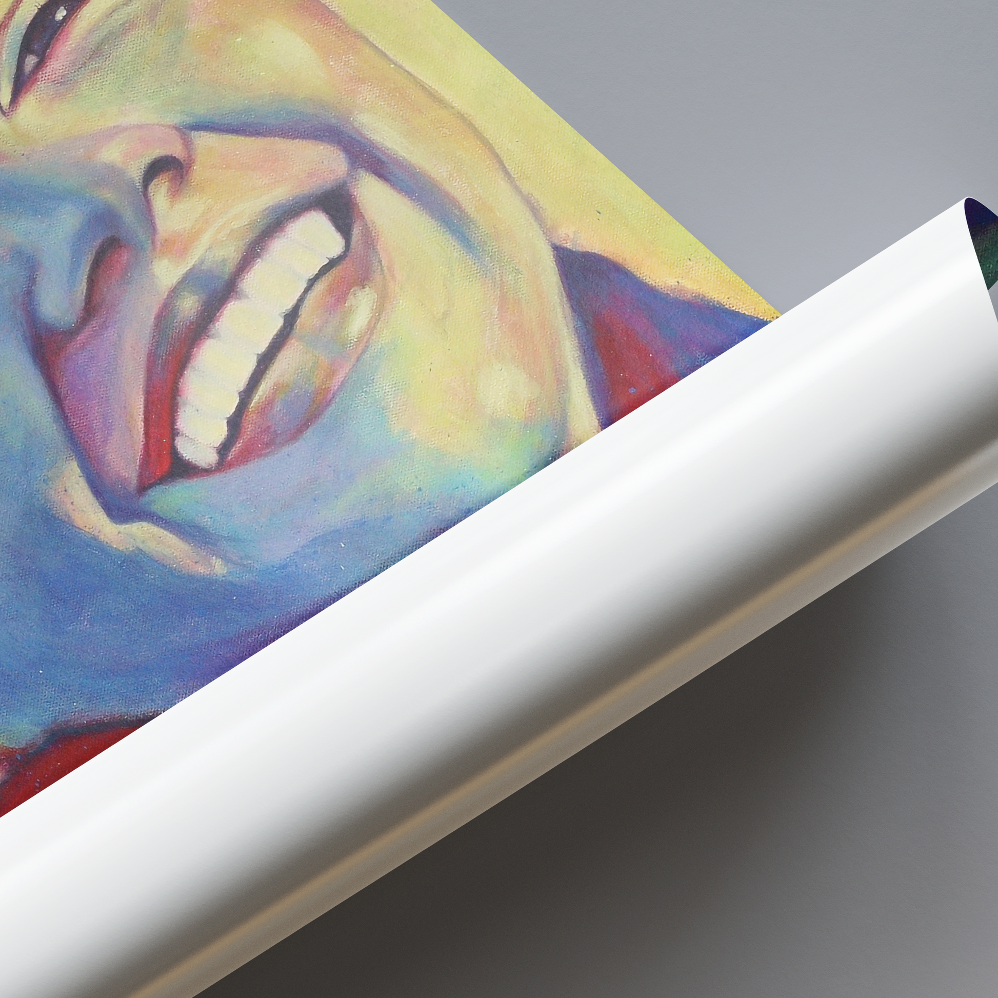 Joy in Colour – Smiling Portrait Poster Print