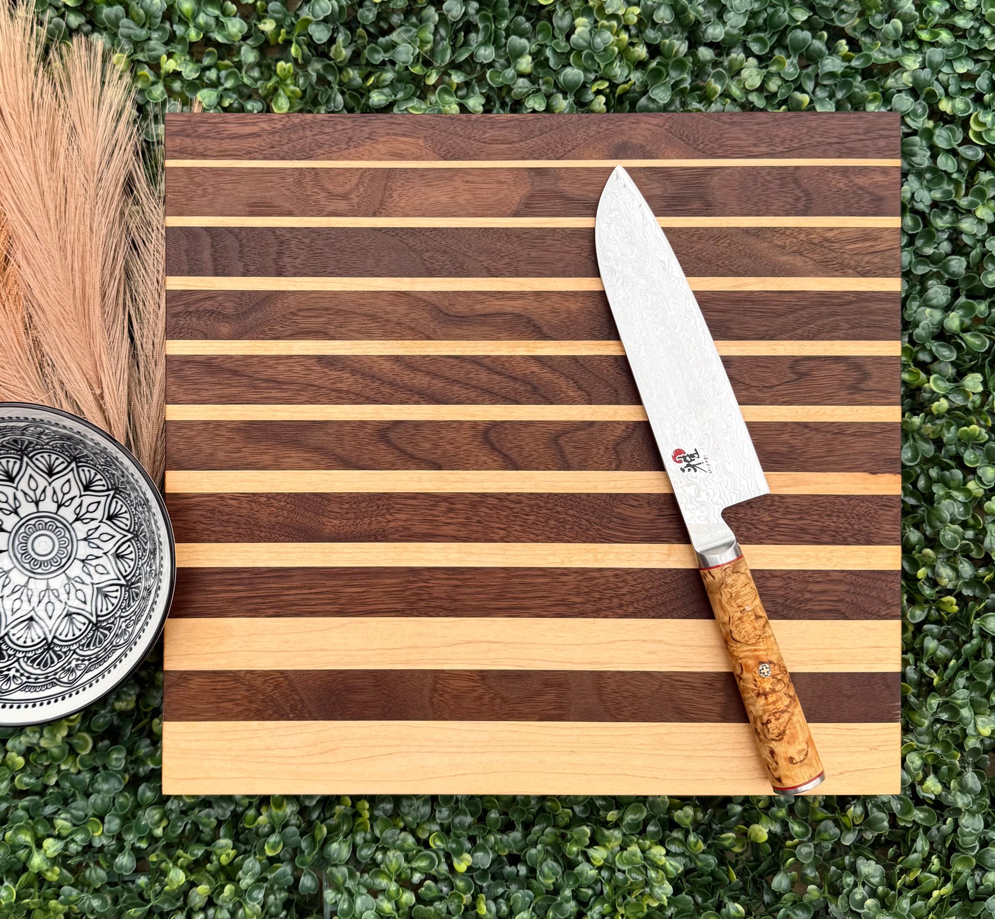 Dark & Light Stripe Cutting Board